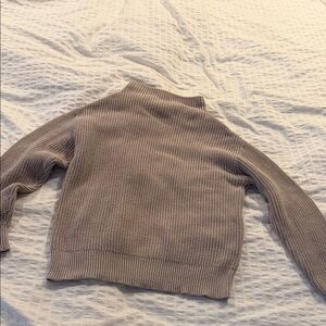 Ann Taylor Factory Taupe Turtleneck Sweater